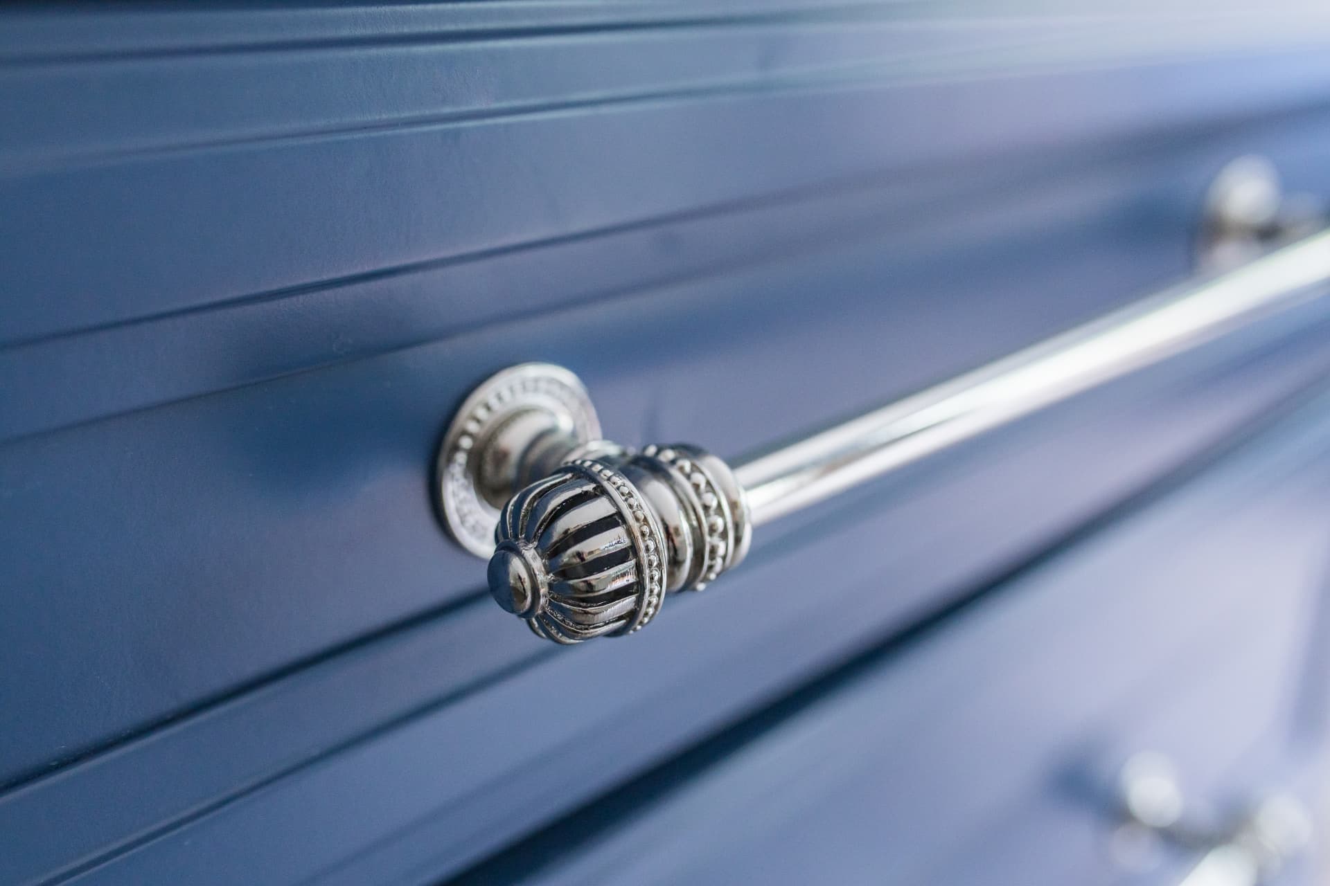 Polished nickel pulls · Great Falls, VA